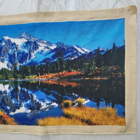 A Landscape Cross Stitch Embroidery Hanging Wall Decor Handmade - Picture 5 of 16